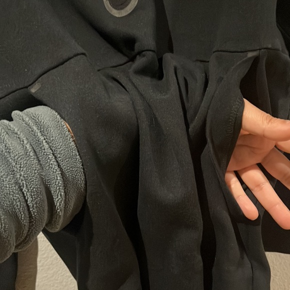 Nike Half-Zip Tech Fleece Long Sleeve Dress Black/Black Size Small with Pockets - Picture 5 of 15